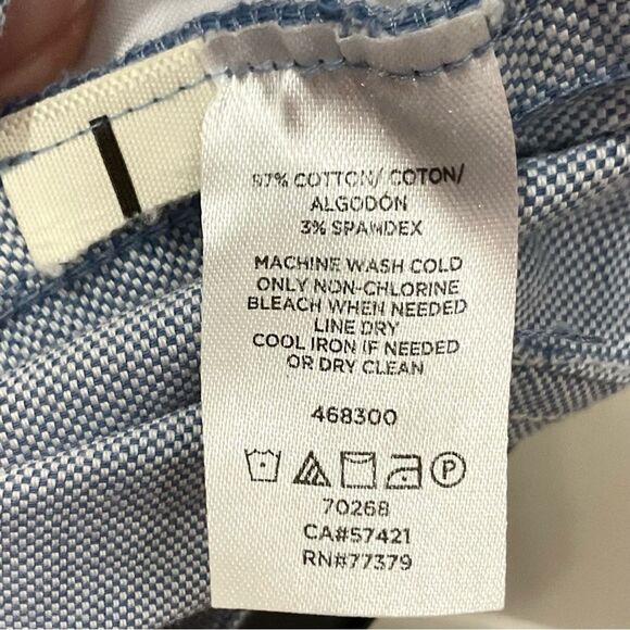 ANN TAYLOR Wide Leg Crop Pants Sz 10 Marina Culottes Light Blue - Picture 4 of 5